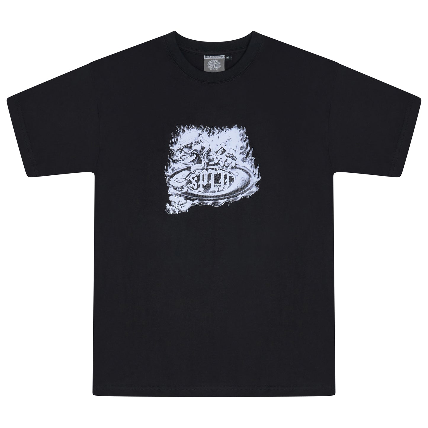 Split Professor Tee - Black