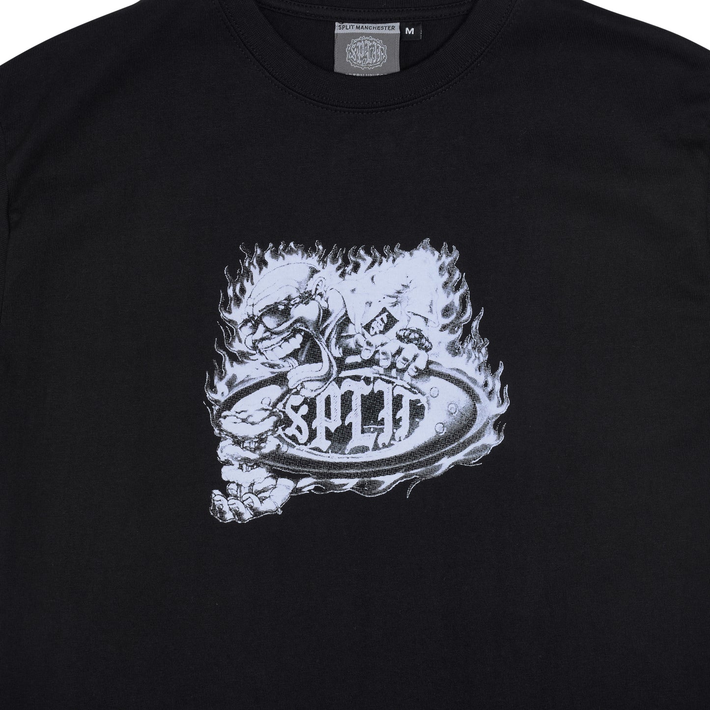 Split Professor Tee - Black