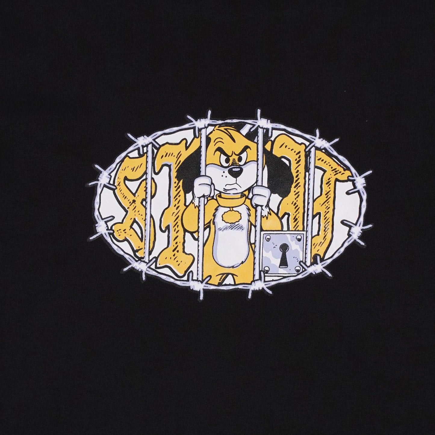 Split For All The Dogs Tee - Black