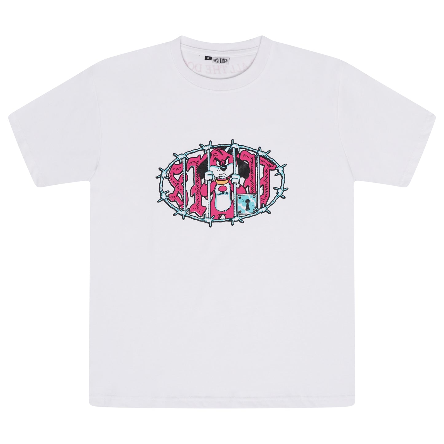Split For All The Dogs Tee - White