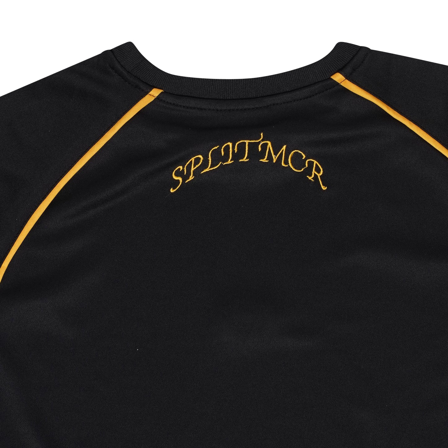 Split Ribbed Active Tee - Red / Orange