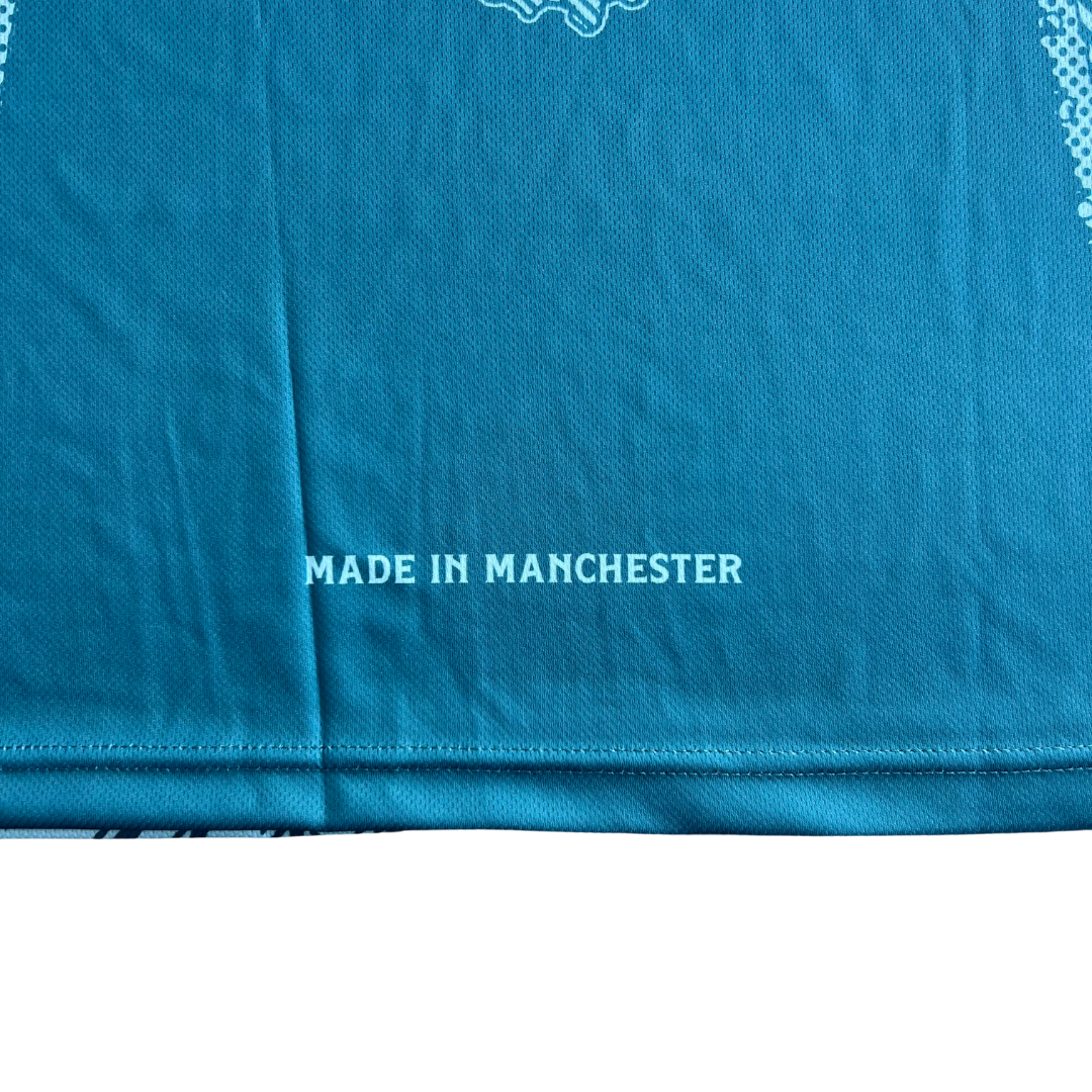 Split Vision Football Tee- Blue