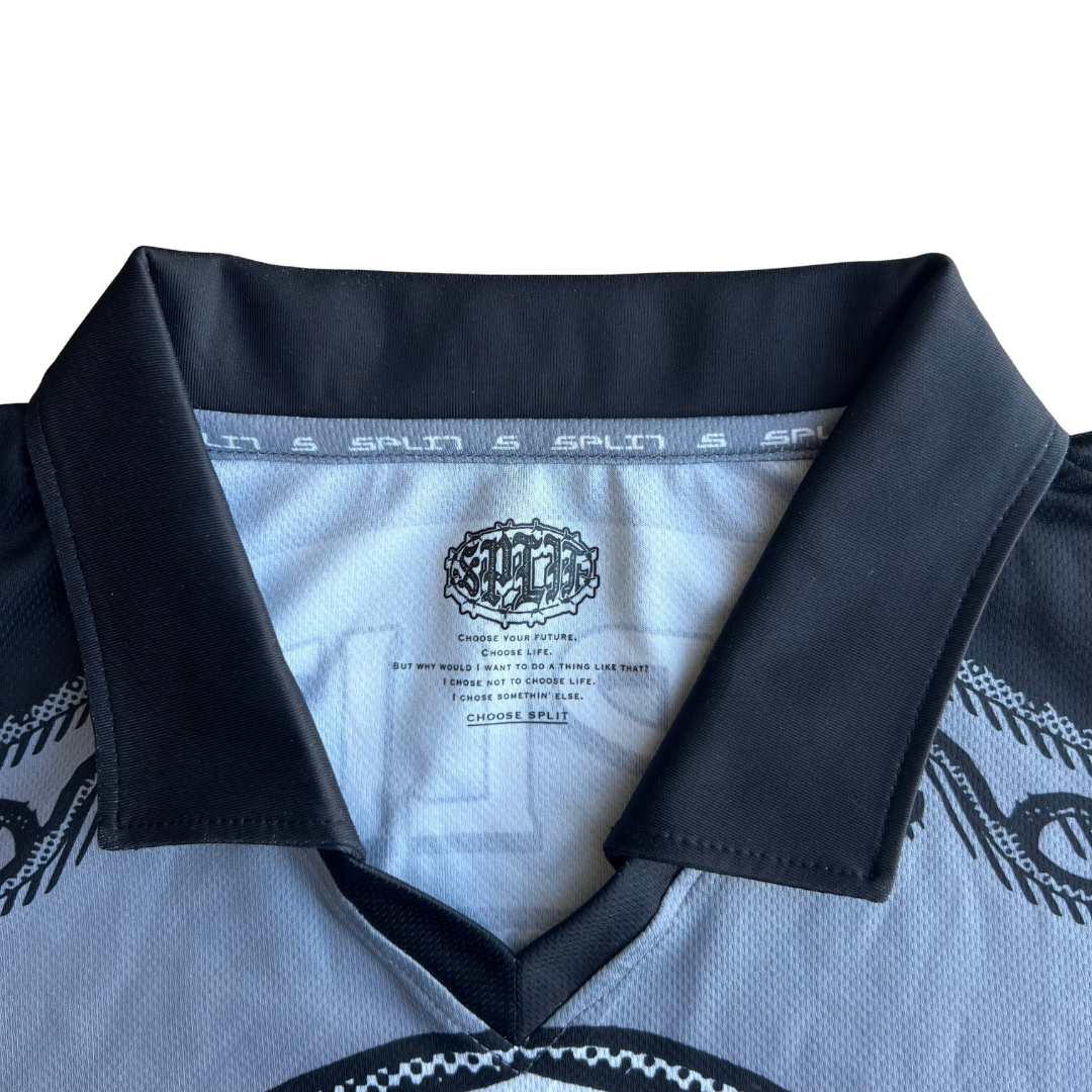 Split Vision Football Tee- Black
