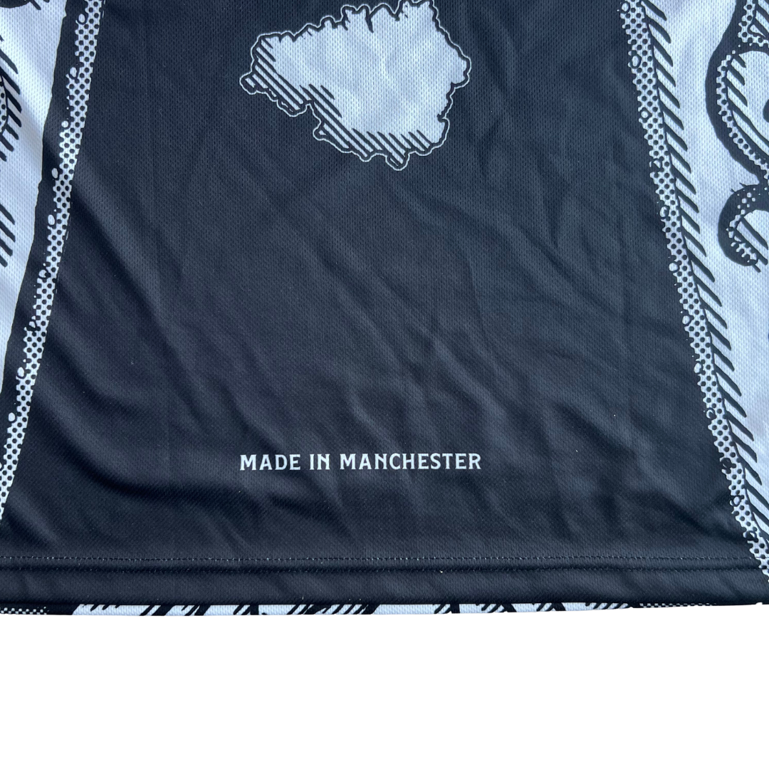 Split Vision Football Tee- Black