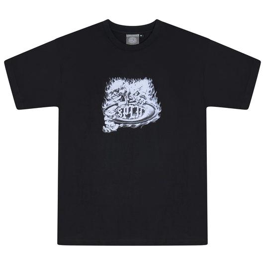 Split Professor Tee - Black