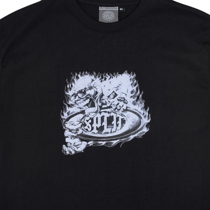 Split Professor Tee - Black