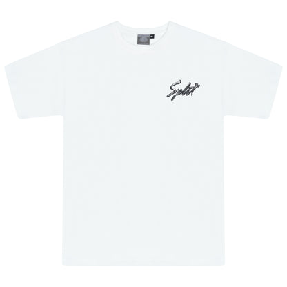 Split Cassette Tee - White