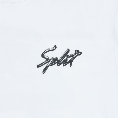 Split Cassette Tee - White