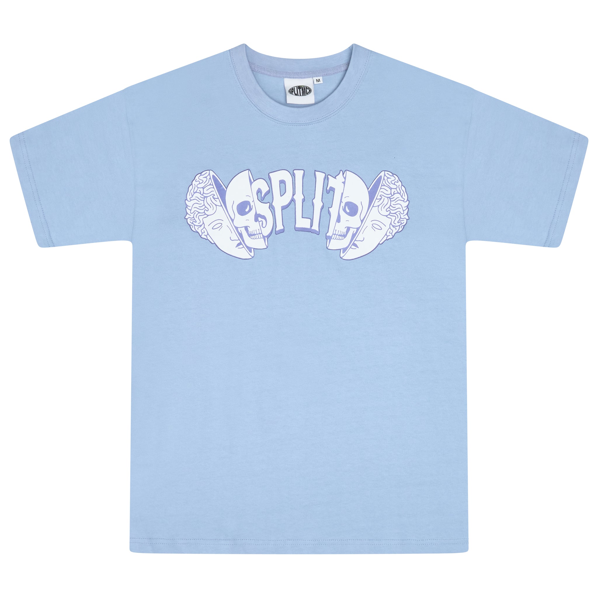 Skull Tee - Baby Blue