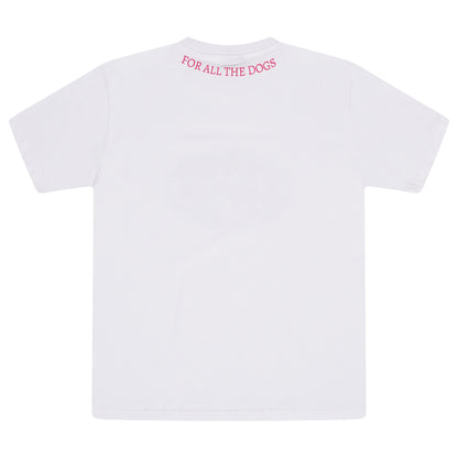Split For All The Dogs Tee - White