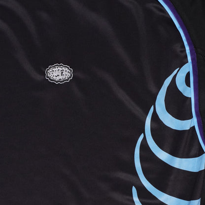 Split Ribbed Active Tee - Blue