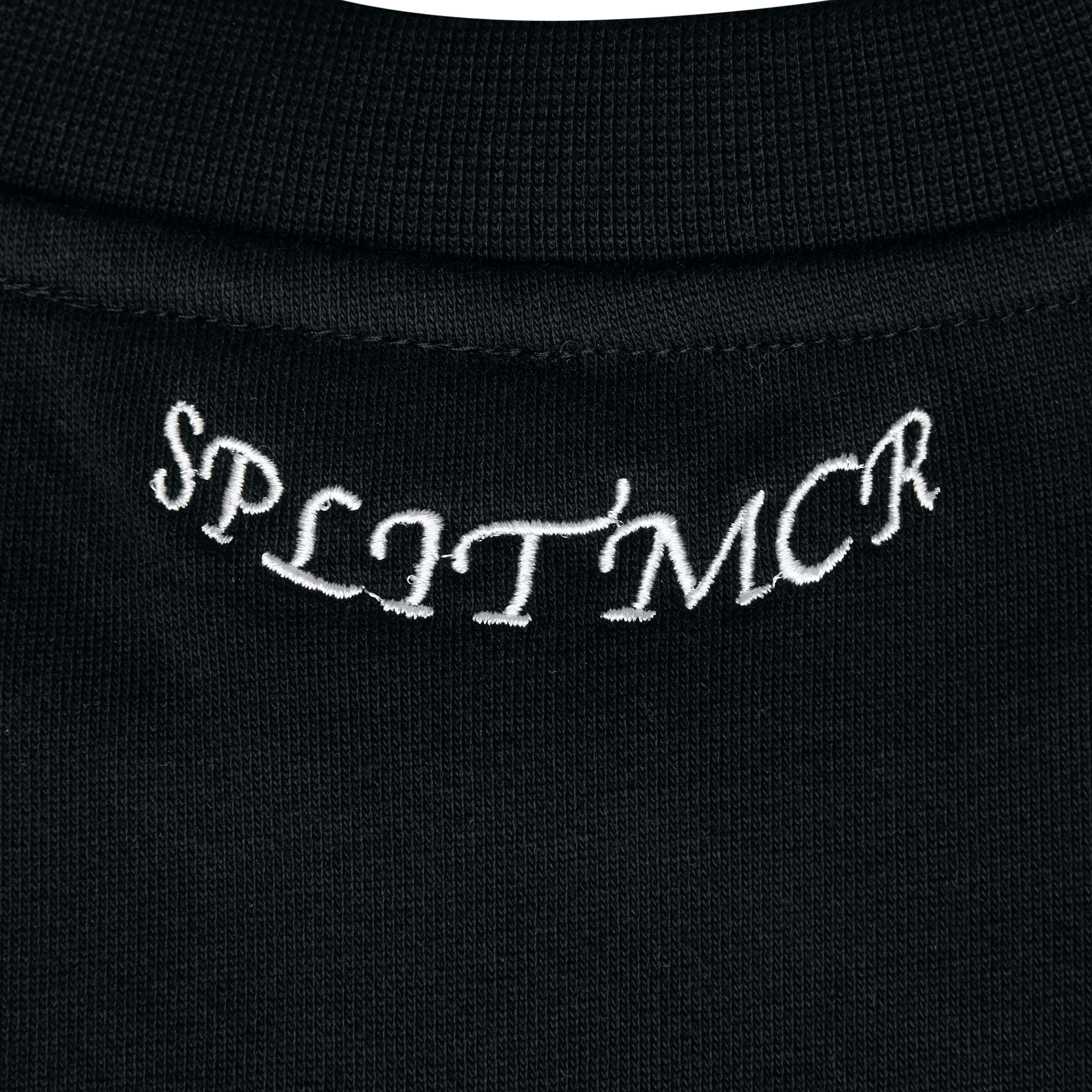 Contrast Stitch Crewneck Black