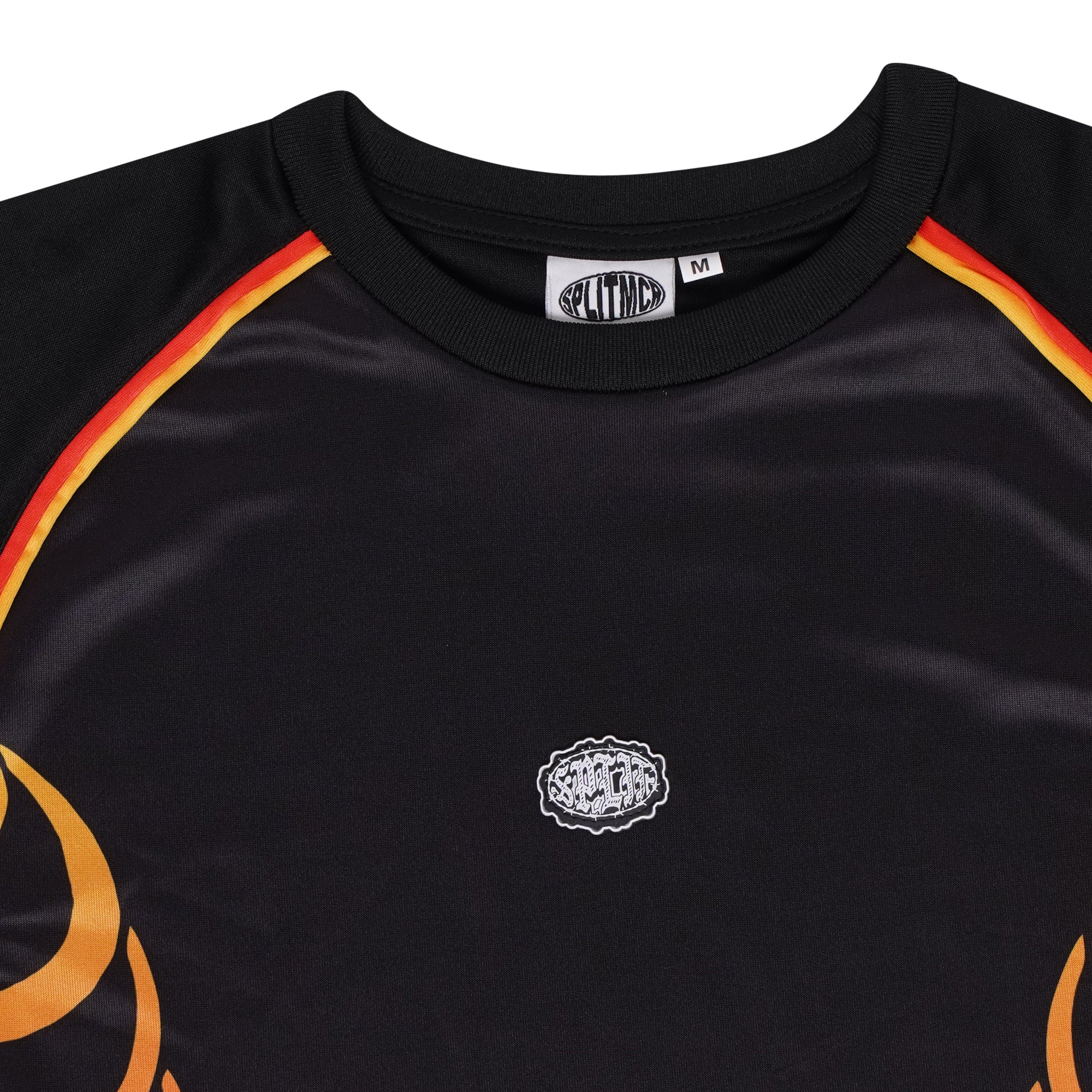 Ribbed Active Tee - Red / Orange
