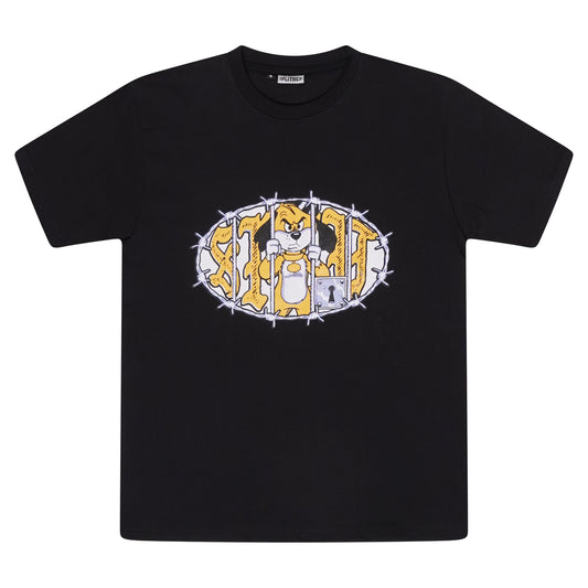 Split For All The Dogs Tee - Black