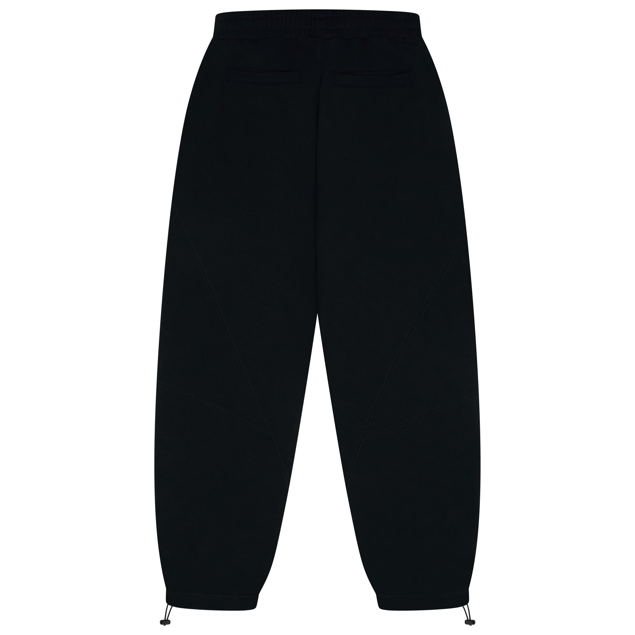 Contrast Stitch Joggers Black