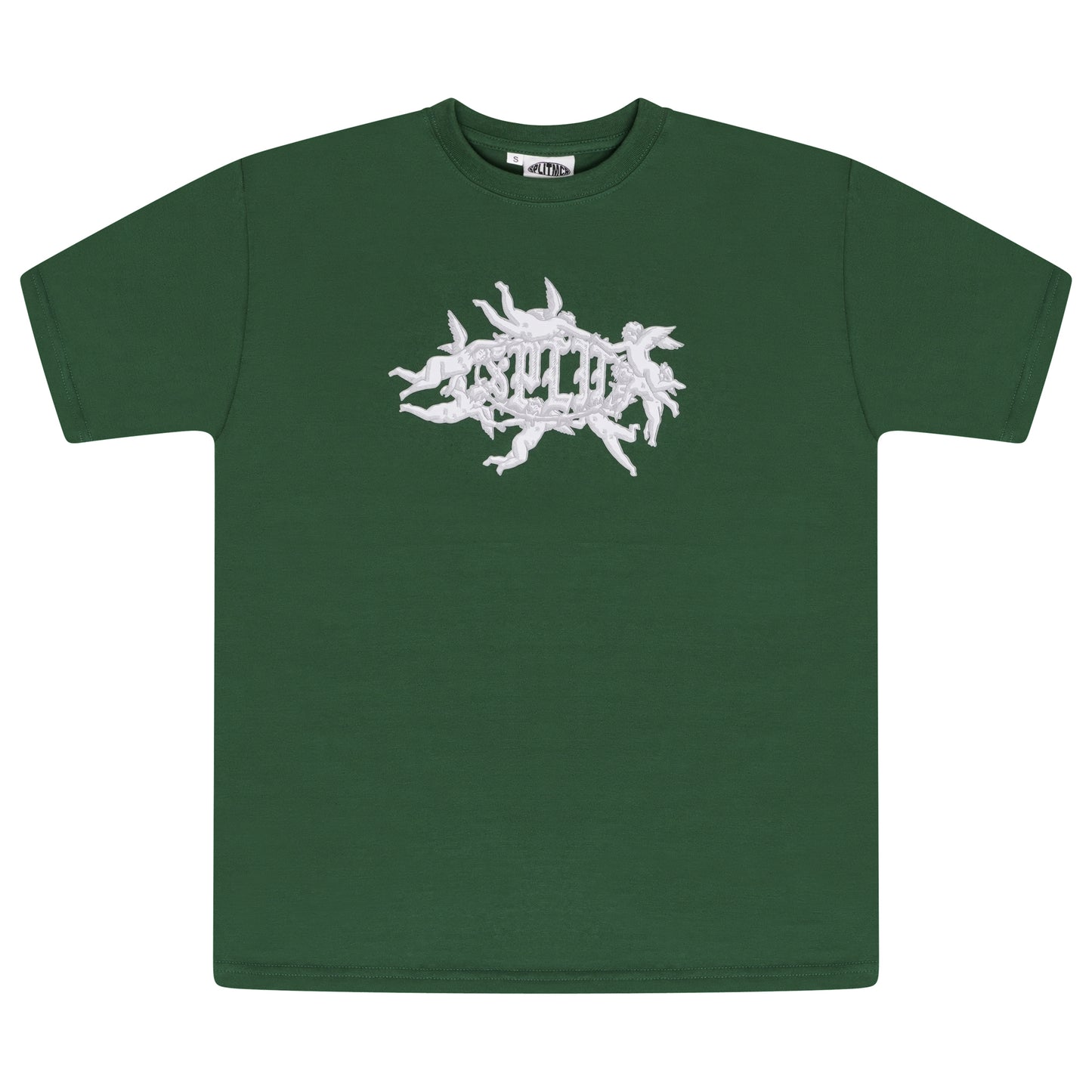 Split Angels Tee - Forest Green