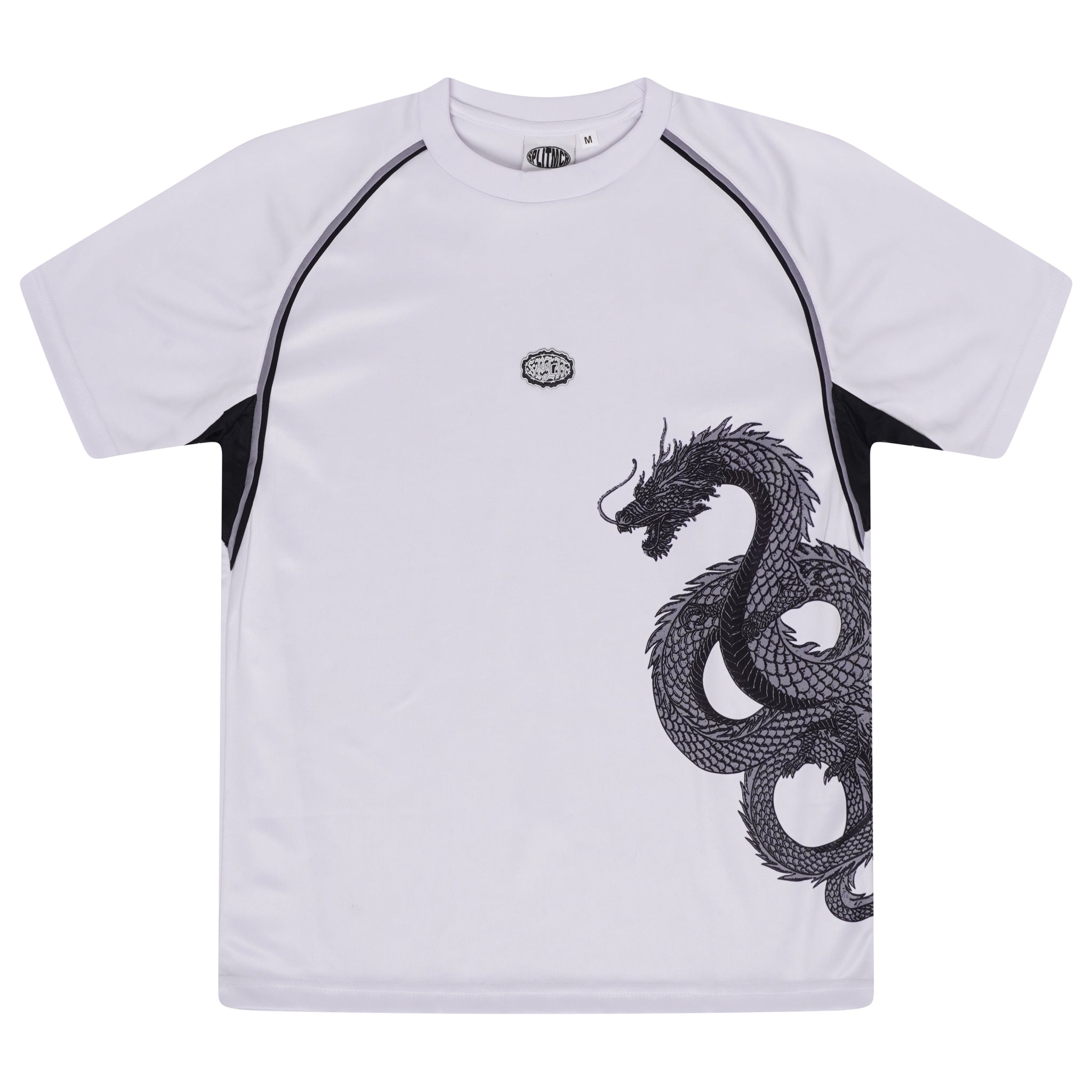 Active Dragon Tee - White / Black